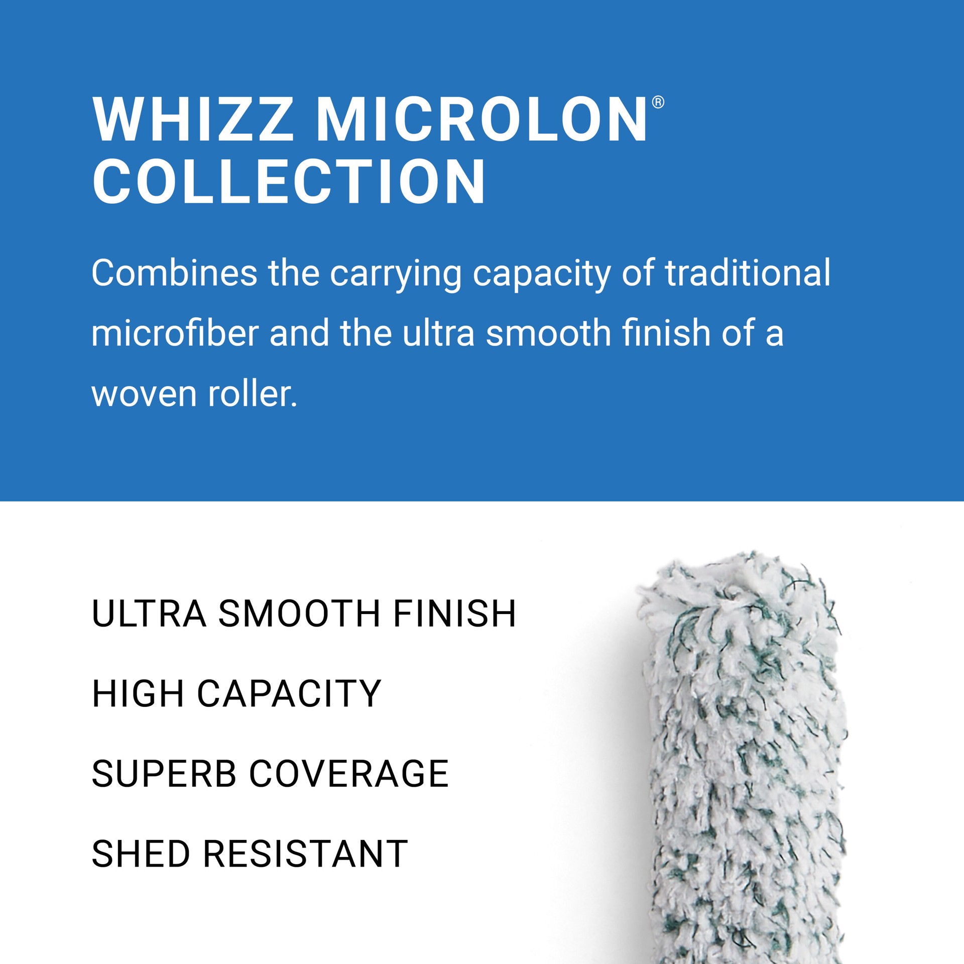 slide 6 of 6, WHIZZ 4-in x 3/8-in Nap MICROLON Ceilings and Walls, 1 ct