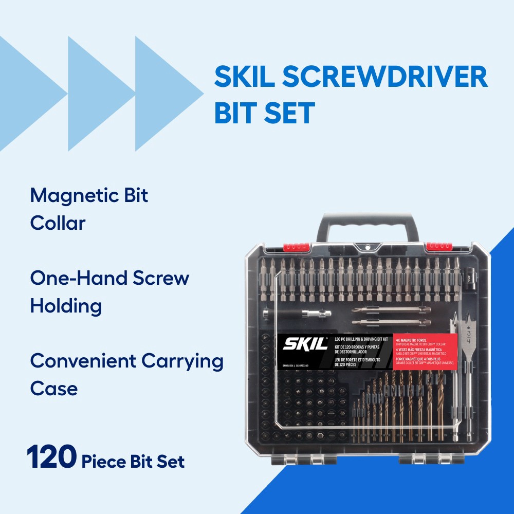 slide 2 of 4, SKIL Screwdriver Bit Set 120 -Piece, 1 ct