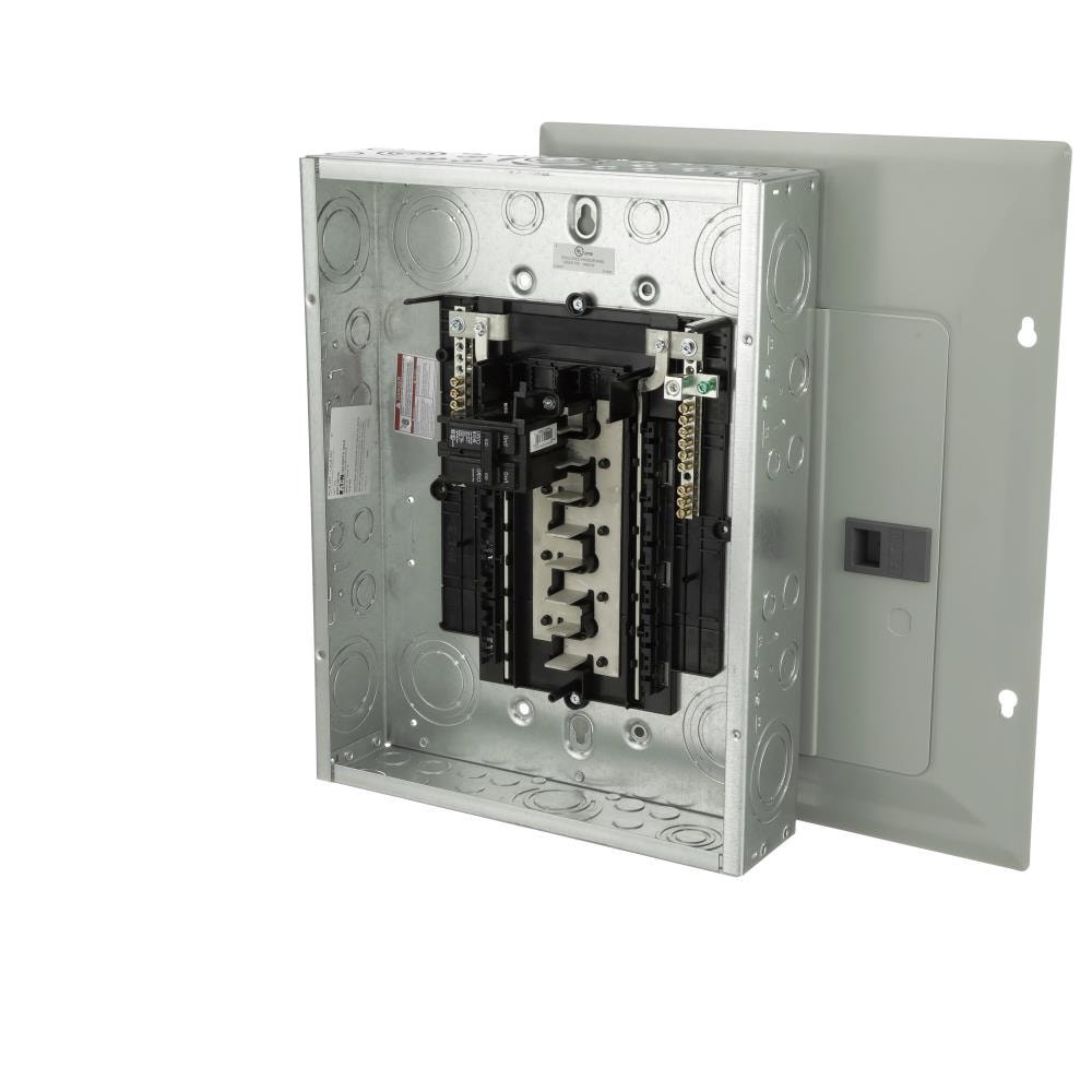 slide 2 of 6, Eaton Type BR 100 -Amp 12 -Spaces 24 -Circuit Indoor Main Breaker Plug-On Neutral Load Center, 1 ct