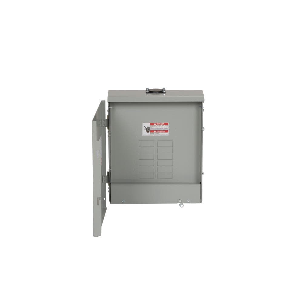 slide 1 of 6, Eaton Type BR 125 -Amp 12 -Spaces 24 -Circuit Outdoor Main Breaker Plug-On Neutral Load Center, 1 ct