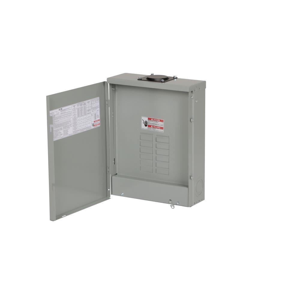 slide 2 of 6, Eaton Type BR 200 -Amp 12 -Spaces 24 -Circuit Outdoor Main Lug Plug-On Neutral Load Center, 1 ct