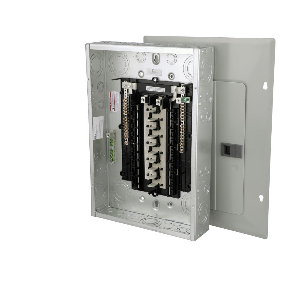slide 2 of 6, Eaton Type BR 125 -Amp 20 -Spaces 40 -Circuit Indoor Main Lug Plug-On Neutral Load Center, 1 ct