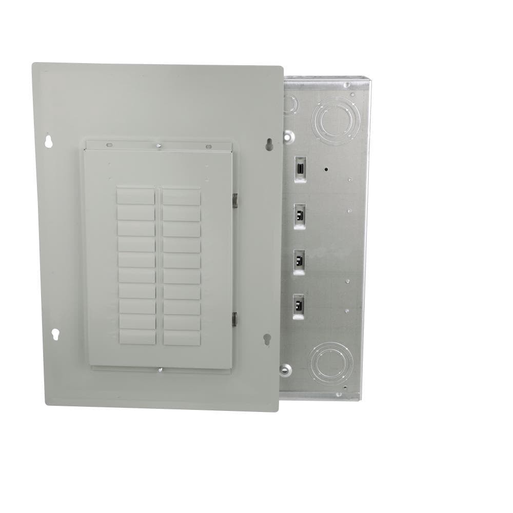 slide 4 of 6, Eaton Type BR 125 -Amp 20 -Spaces 40 -Circuit Indoor Main Lug Plug-On Neutral Load Center, 1 ct