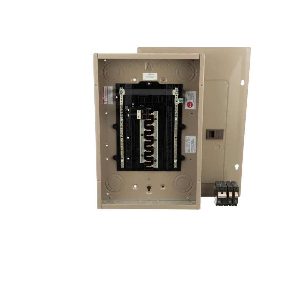 slide 1 of 6, Eaton Type CH 100 -Amp 22 -Spaces 44 -Circuit Indoor Main Breaker Plug-On Neutral Load Center (Value Pack), 1 ct