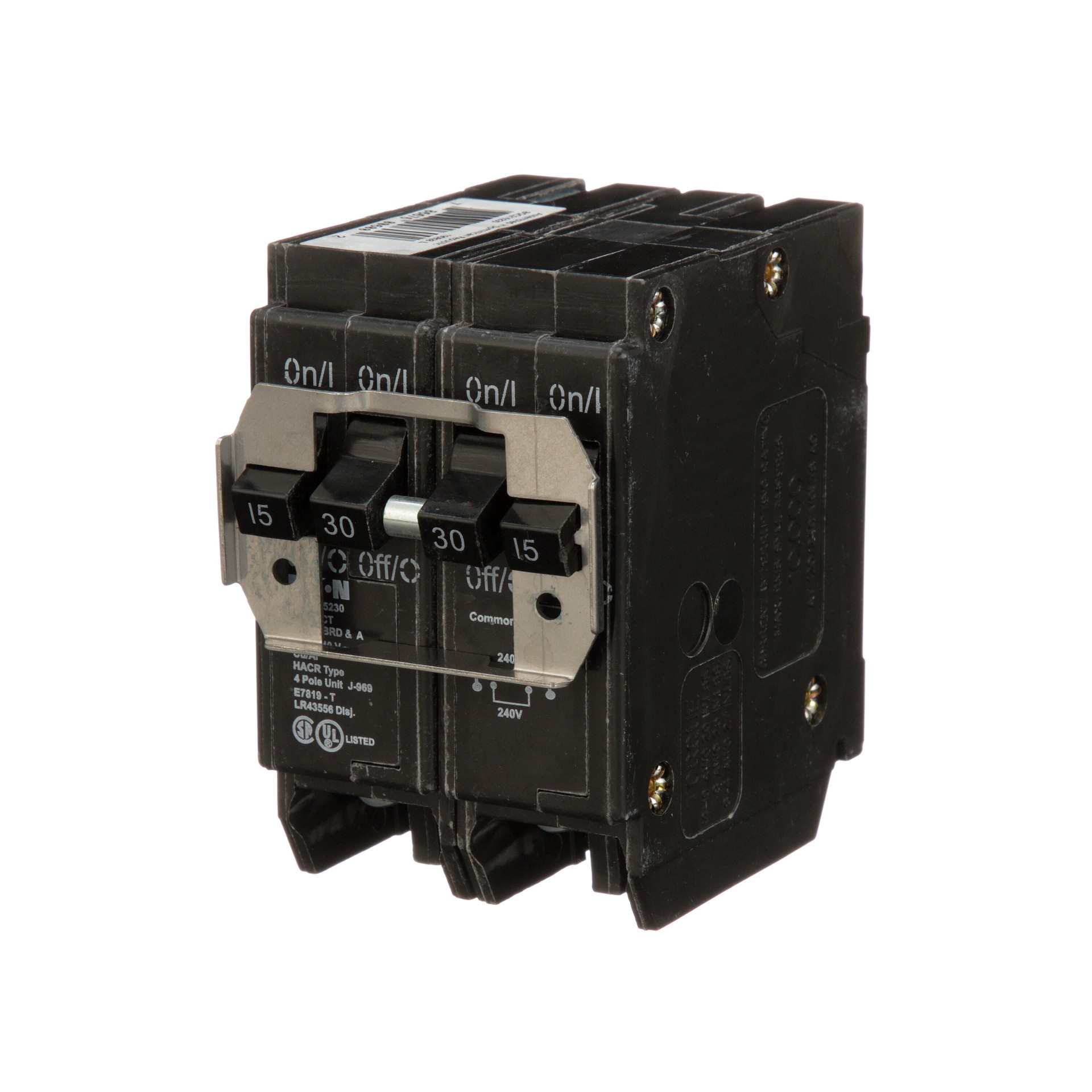 slide 2 of 6, Eaton Type BR 15-amp 4 -Pole Quad Circuit Breaker, 1 ct
