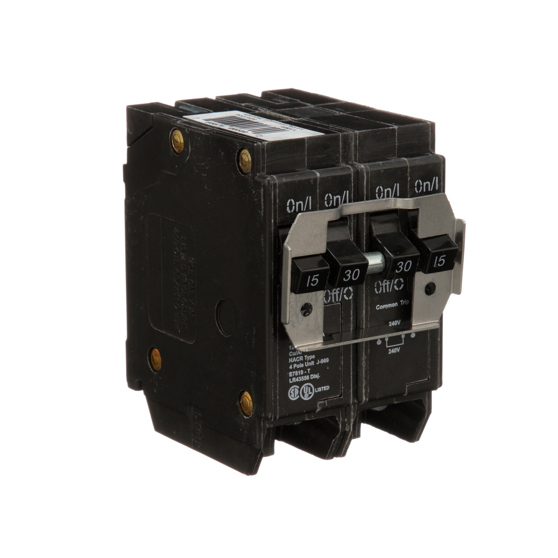 slide 6 of 6, Eaton Type BR 15-amp 4 -Pole Quad Circuit Breaker, 1 ct