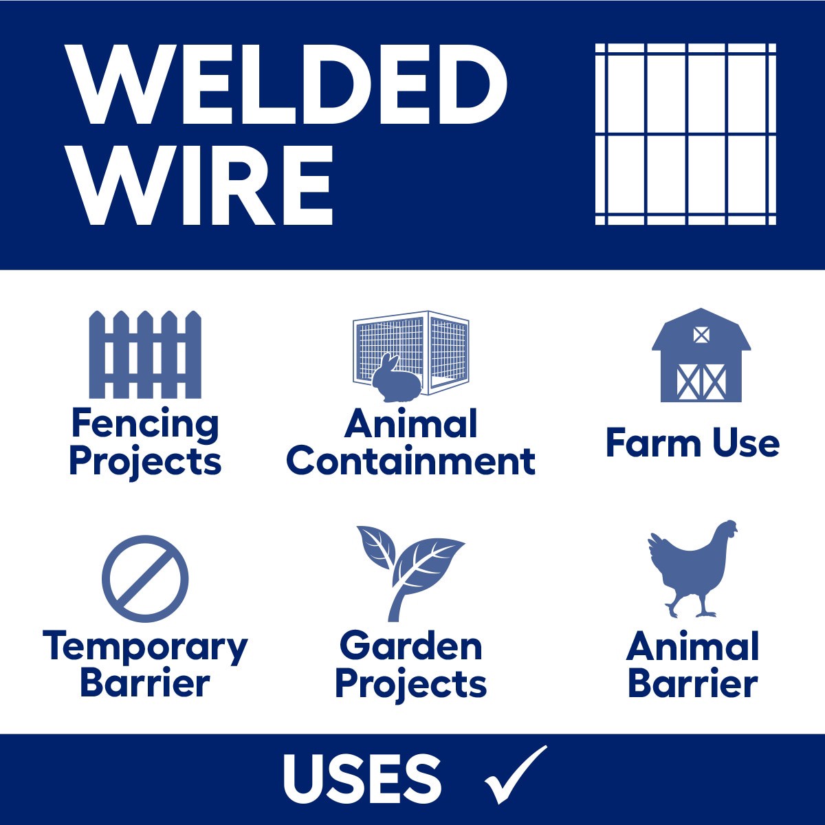 slide 4 of 6, IRONRIDGE 50-ft x 4-ft 14 -Gauge Gray Steel Welded Wire Rolled Fencing 2-in x 4-in - Mesh Size, 1 ct