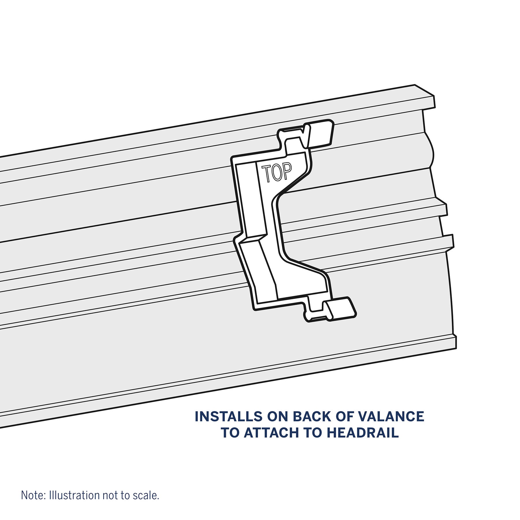 slide 2 of 2, LEVOLOR Trim+Go 2 -Piece Horizontal blind Clips, 1 ct