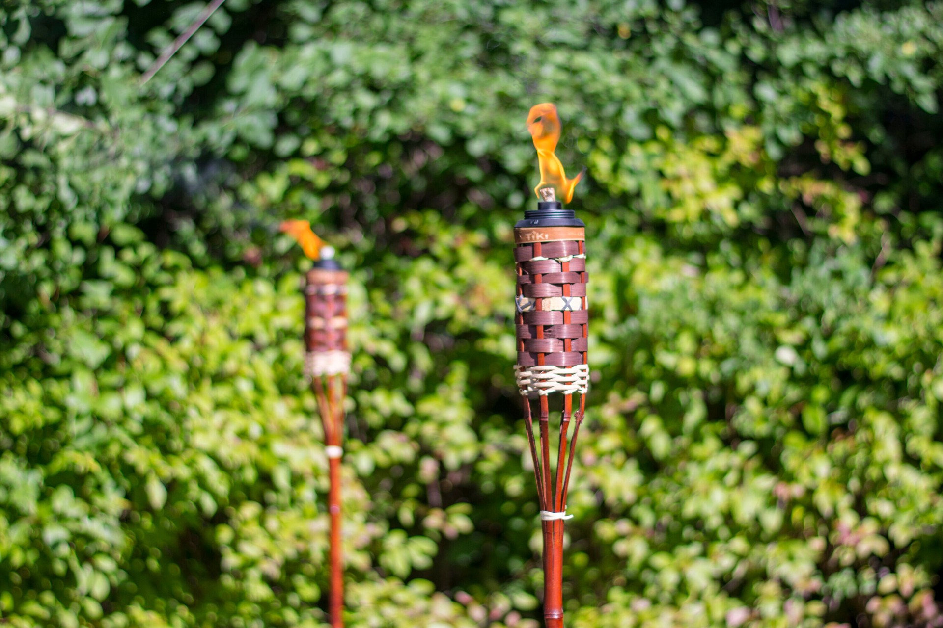 slide 4 of 6, TIKI 60 Inches Molokini Bamboo Citronella Garden torch, 1 ct