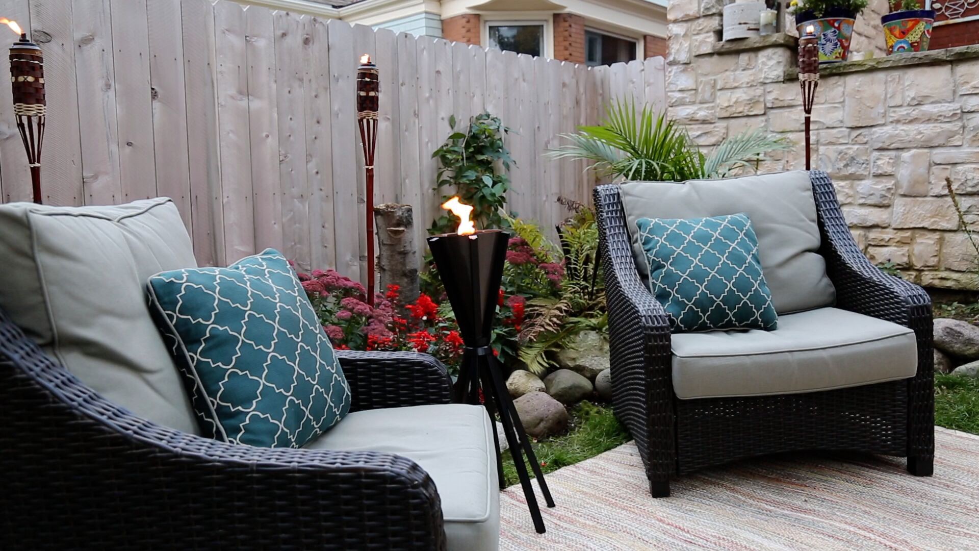 slide 6 of 6, TIKI 60 Inches Molokini Bamboo Citronella Garden torch, 1 ct