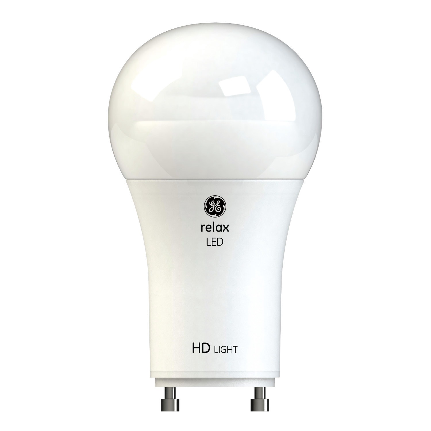 slide 3 of 6, GE Relax HD 60 -Watt EQ A19 Soft white GU24 pin base Dimmable LED General purpose Light Bulb 2 -Pack, 1 ct