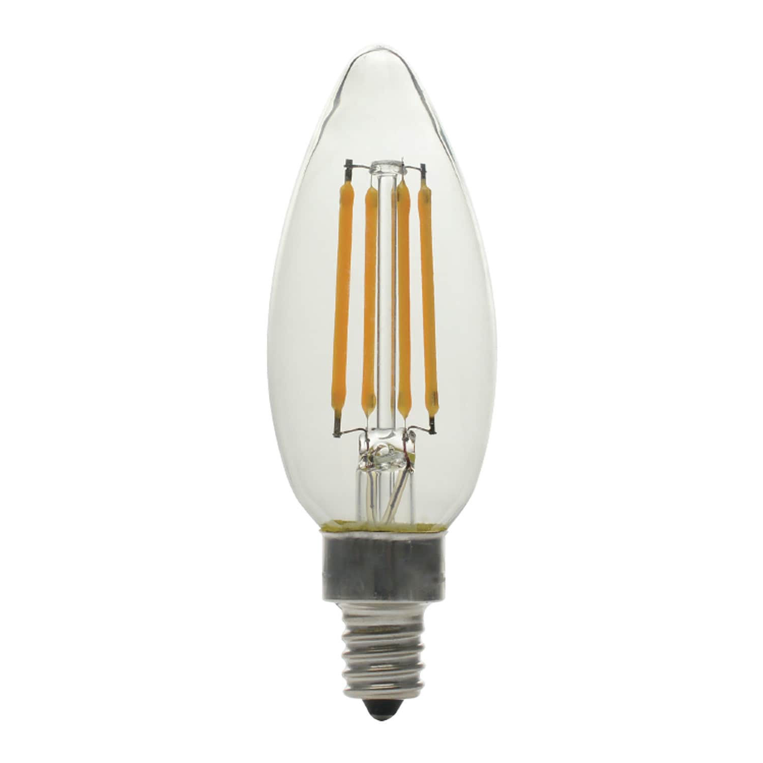 slide 3 of 6, GE 60 -Watt EQ B12 Soft white Candelabra base (E-12) Dimmable LED Decorative Light Bulb 6 -Pack, 1 ct