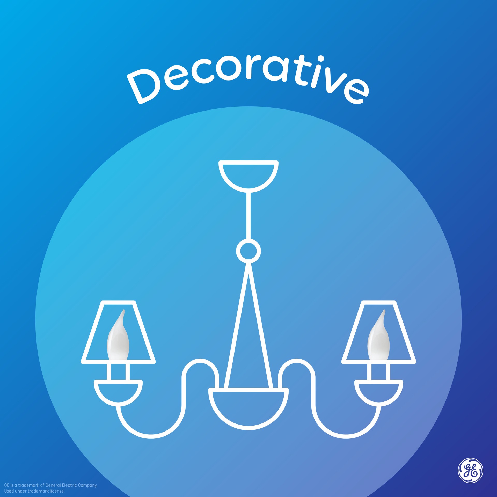 slide 5 of 6, GE Basic 40 -Watt EQ B11 Soft white Dimmable LED Decorative Light Bulb 12 -Pack, 1 ct