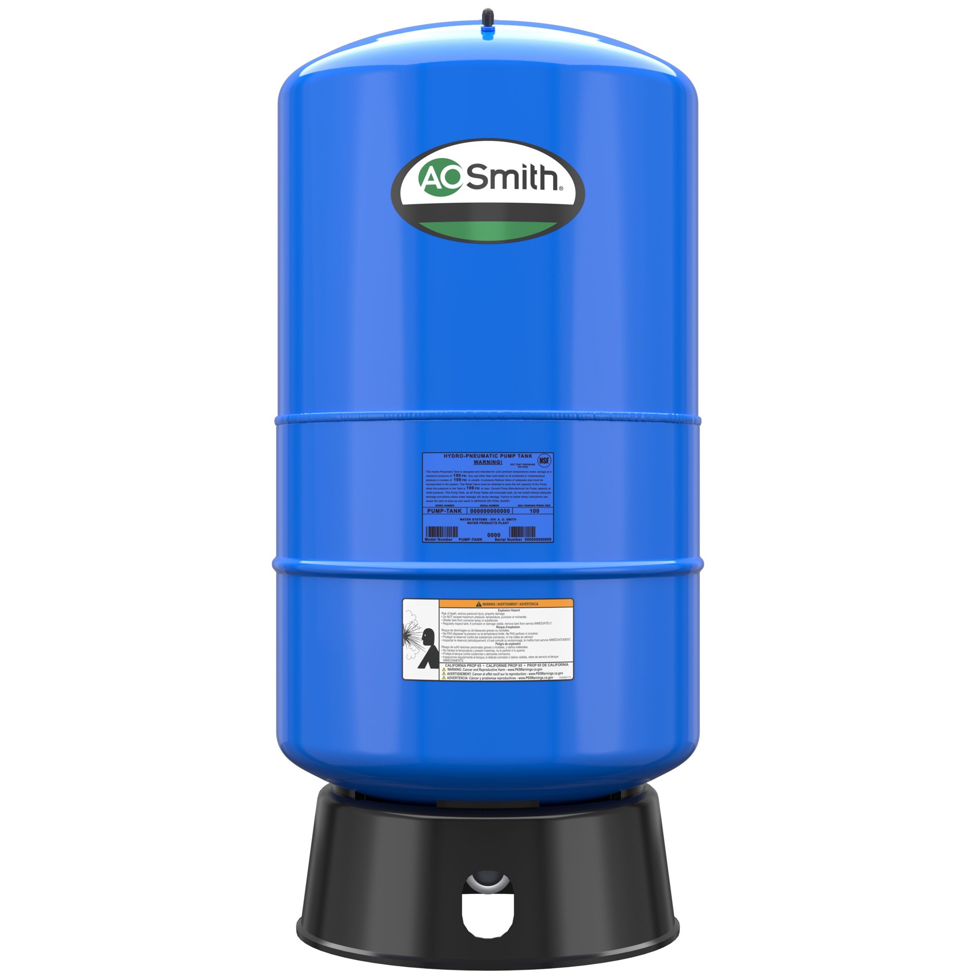 slide 1 of 6, A.O. Smith 20.0-Gallon Vertical Well Pressure Tank, 1 ct