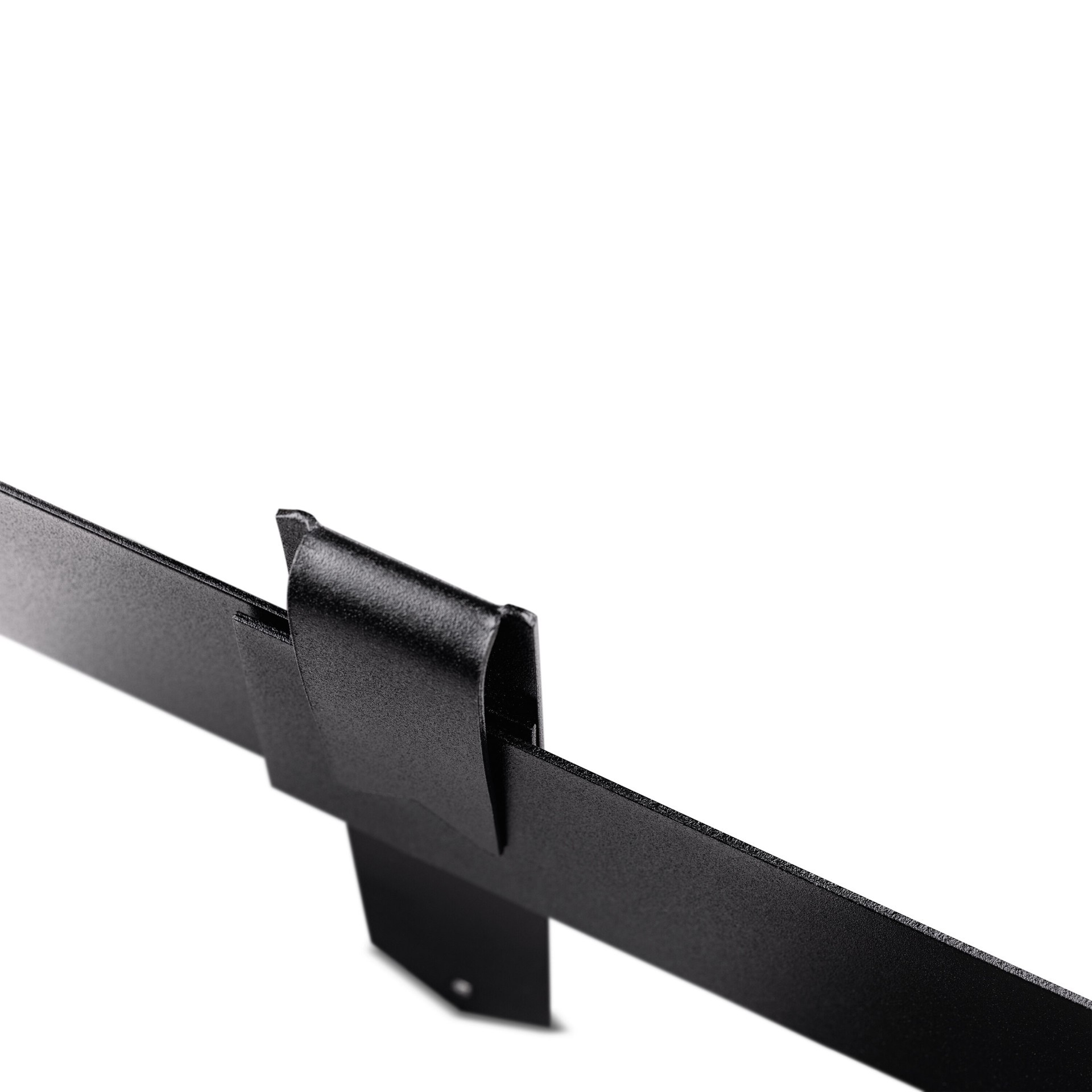 slide 4 of 6, Colmet 12-in Black Texture Steel Splicing edging stake, 1 ct