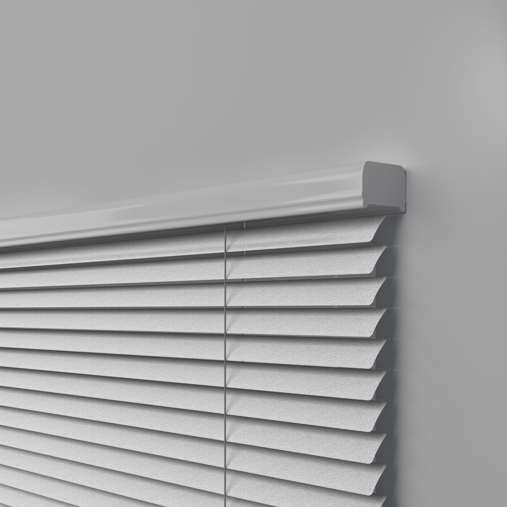 slide 6 of 6, LEVOLOR Trim+Go 1-in Slat Width 31-in x 72-in Cordless Nickel Aluminum Room Darkening Mini-blinds, 1 ct