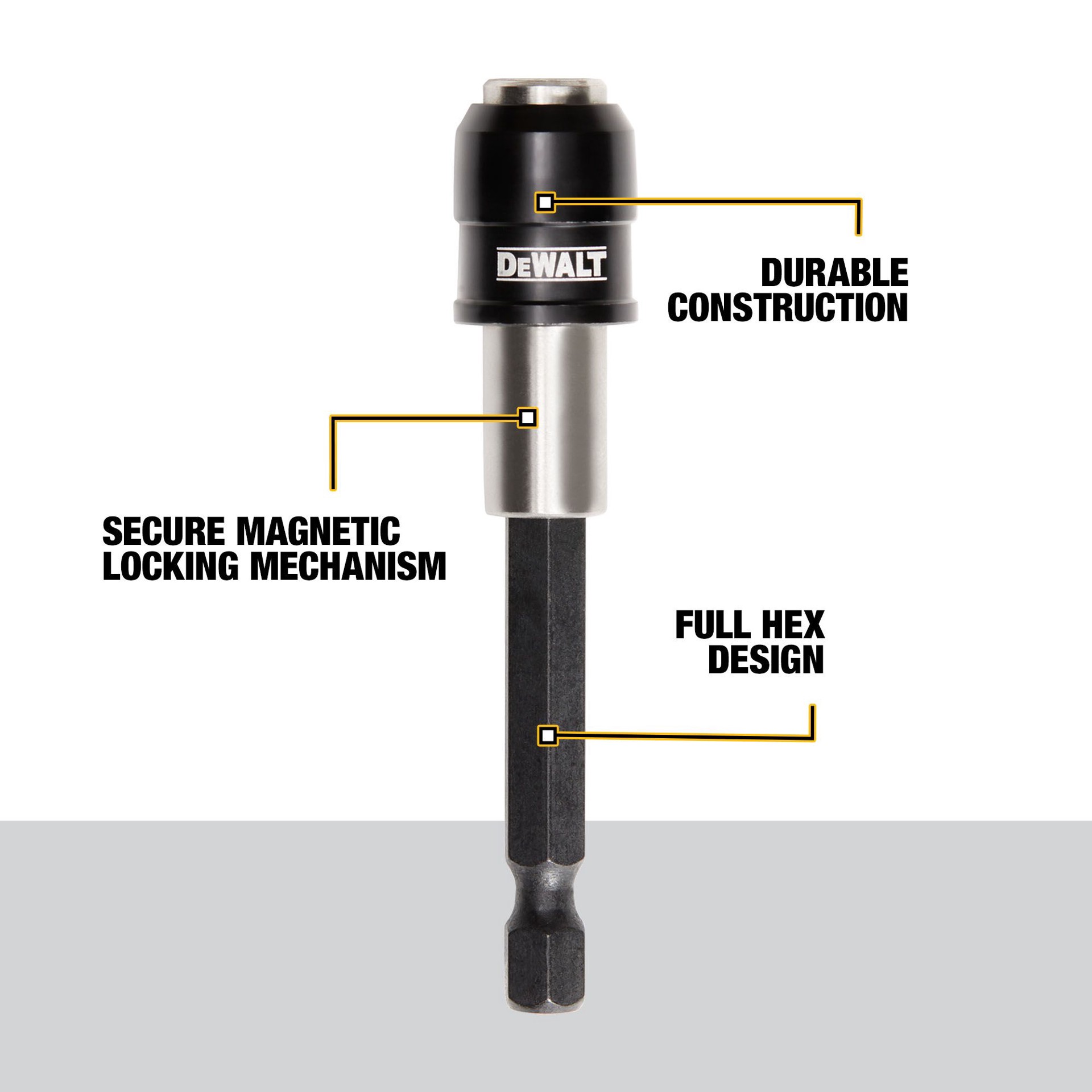 slide 6 of 6, DEWALT 7-Pack Magnetic Screwdriving Bit Holder Set, 1 ct