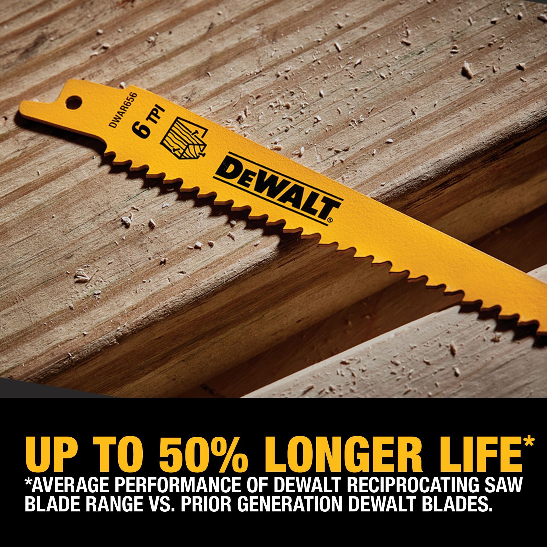 slide 2 of 6, DEWALT Bi-metal 6-in 14 TPI Metal cutting Reciprocating Saw Blade, 1 ct