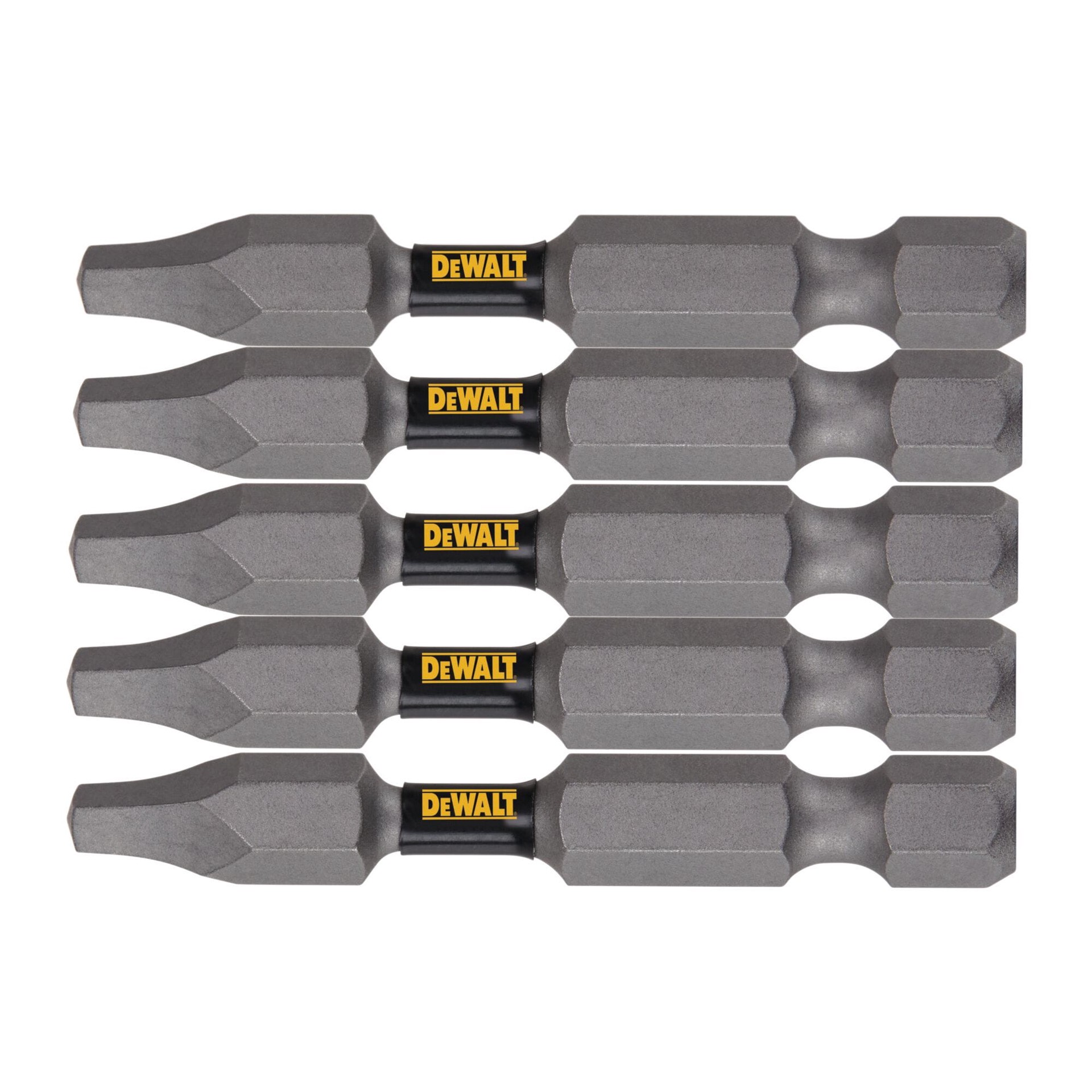 slide 1 of 6, DEWALT Tough Grip 2-in #2 Square/Robertson Screwdriver Bit (5-Piece), 1 ct