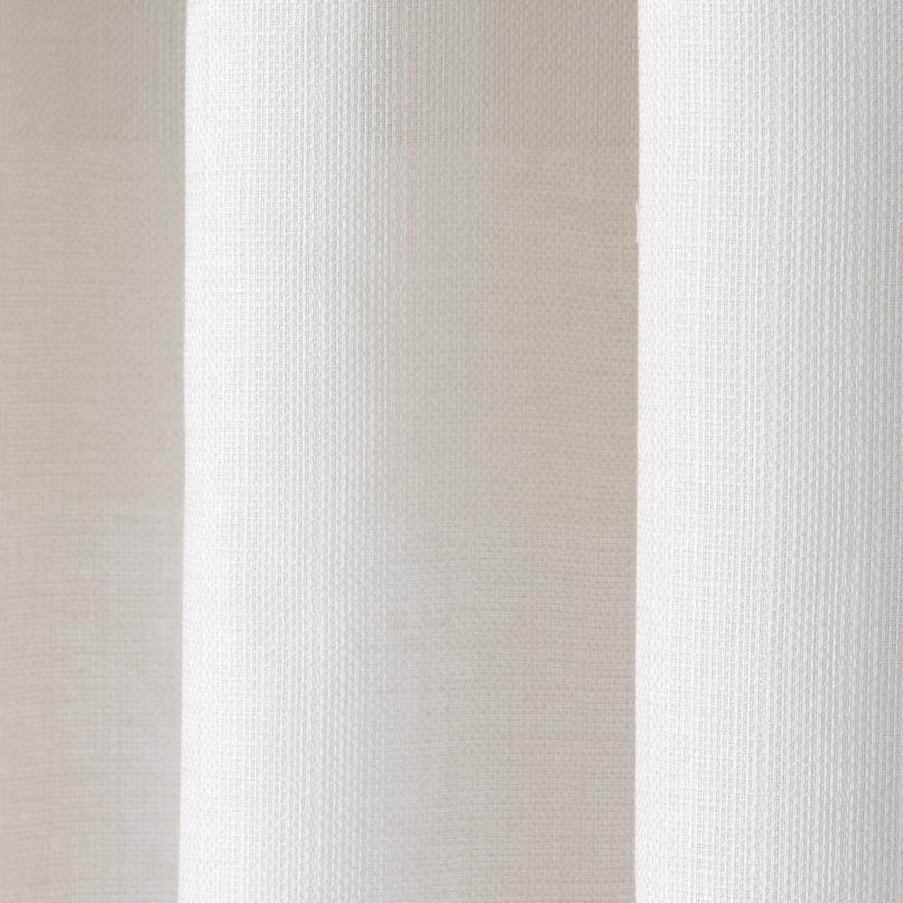 slide 4 of 4, LIVING LOGIC 63-in White Light filtering Grommet Single curtain panel, 1 ct