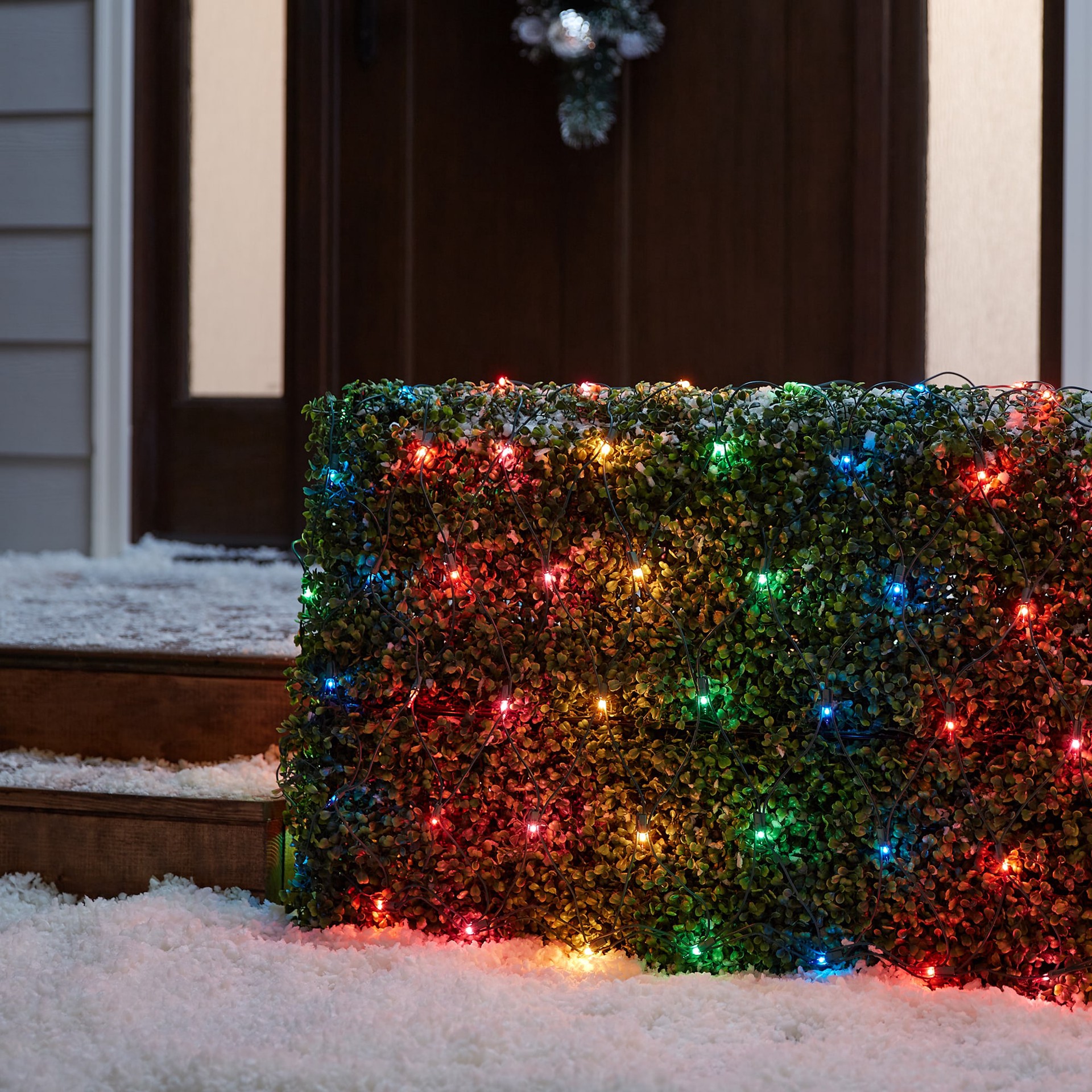 slide 2 of 6, Holiday Living 150 6-ft x 4-ft Constant Multicolor Christmas Net Lights, 