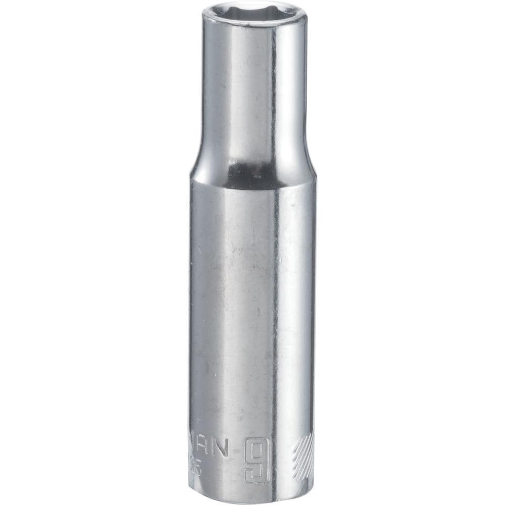 slide 1 of 6, CRAFTSMAN 3/8-in Drive Metric 9mm Deep Socket, 1 ct