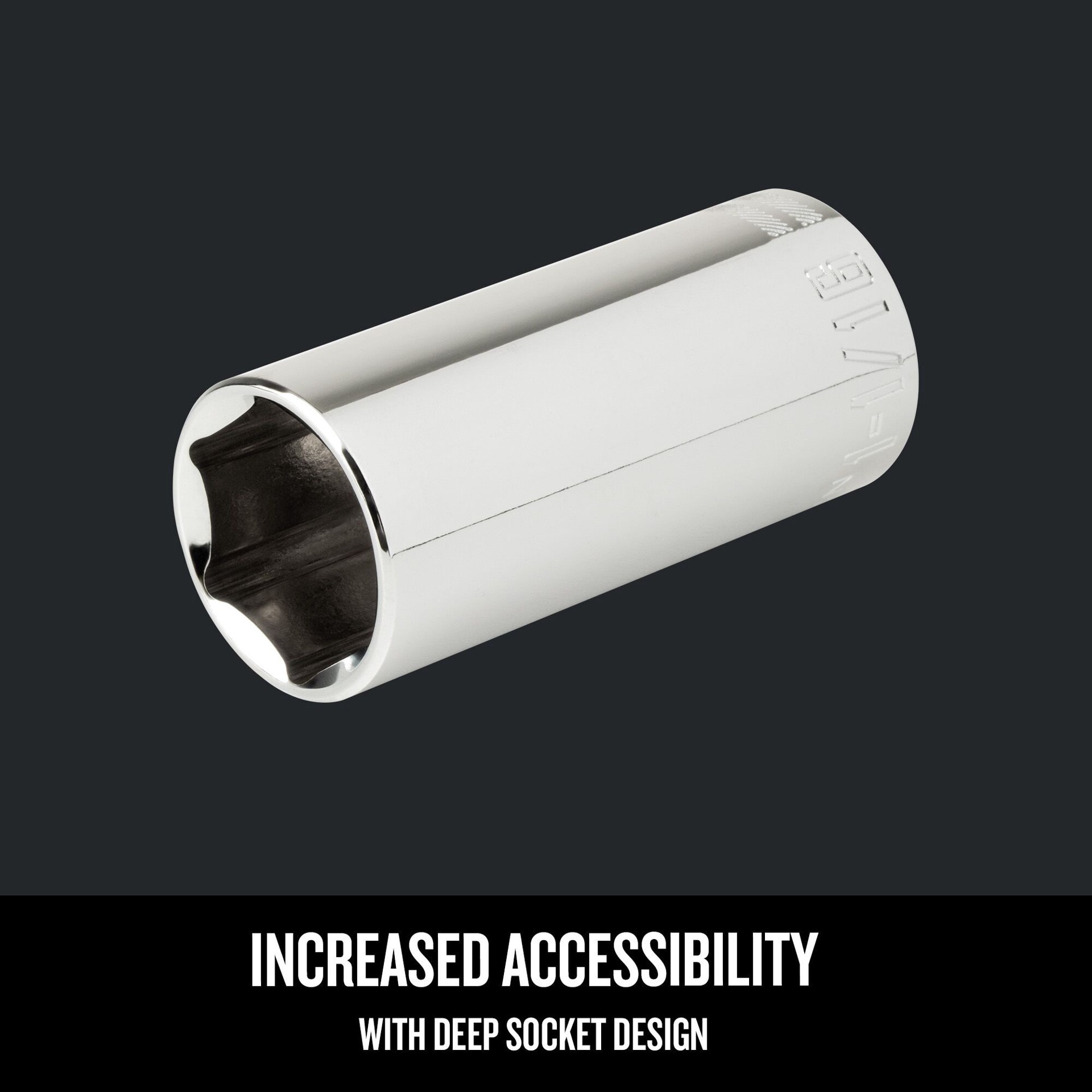 slide 2 of 6, CRAFTSMAN 3/8-in Drive Metric 16mm Deep Socket, 1 ct