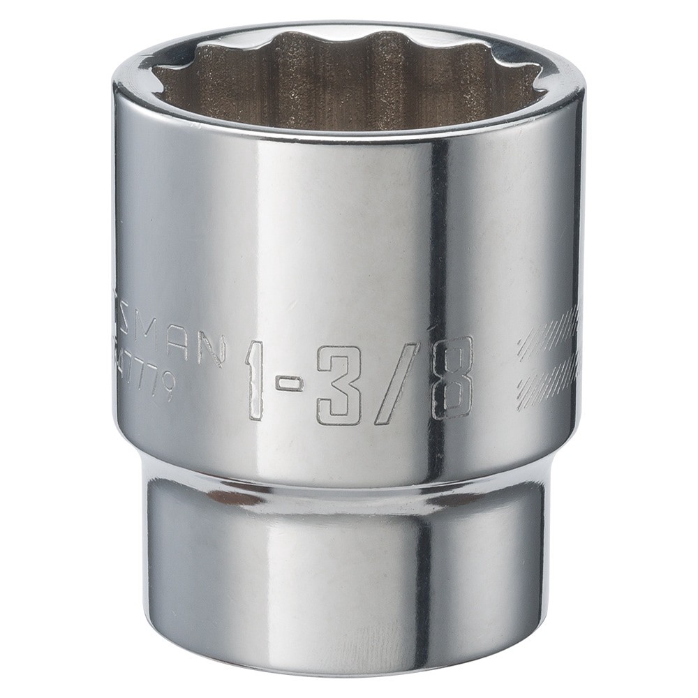 slide 1 of 6, CRAFTSMAN 3/4-in Drive Standard (SAE) 1-3/8-in Shallow Socket, 1 ct