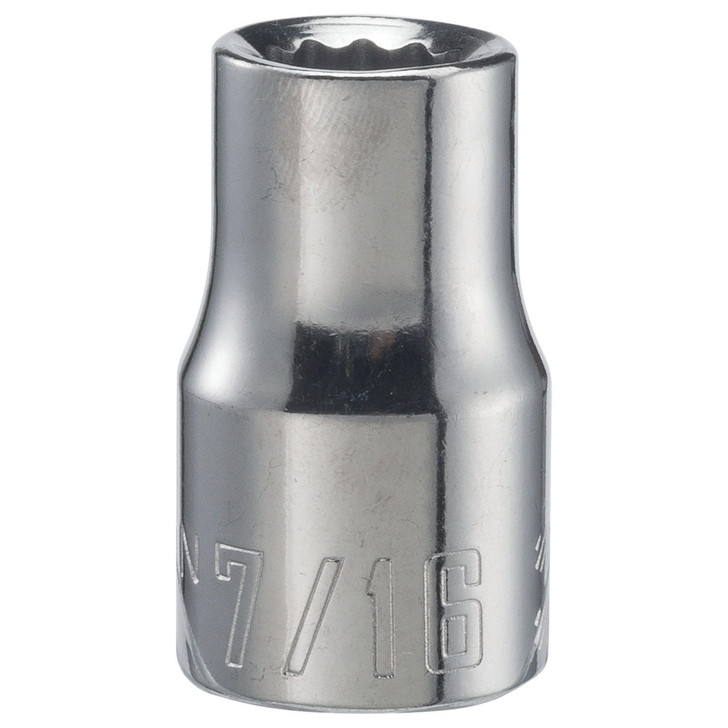 slide 1 of 6, CRAFTSMAN 1/2-in Drive Standard (SAE) 7/16-in Shallow Socket, 1 ct