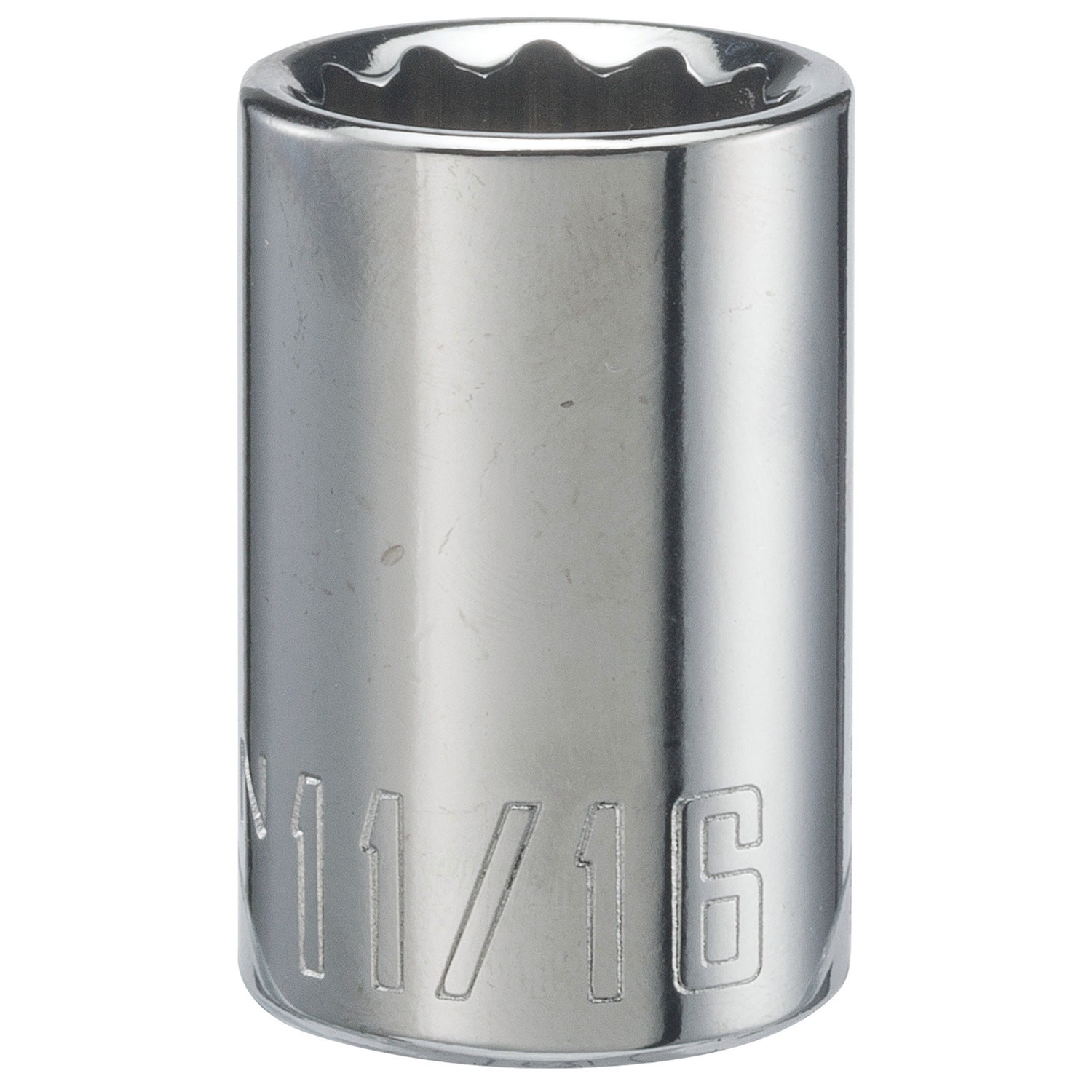slide 1 of 6, CRAFTSMAN 1/2-in Drive Standard (SAE) 11/16-in Shallow Socket, 1 ct