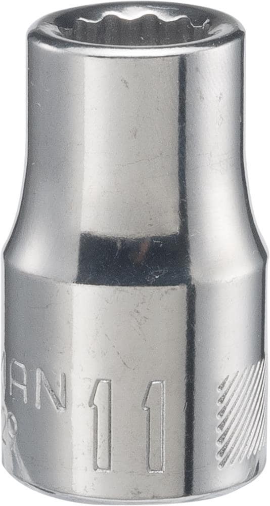 slide 1 of 6, CRAFTSMAN 1/2-in Drive Metric 11mm Shallow Socket, 1 ct