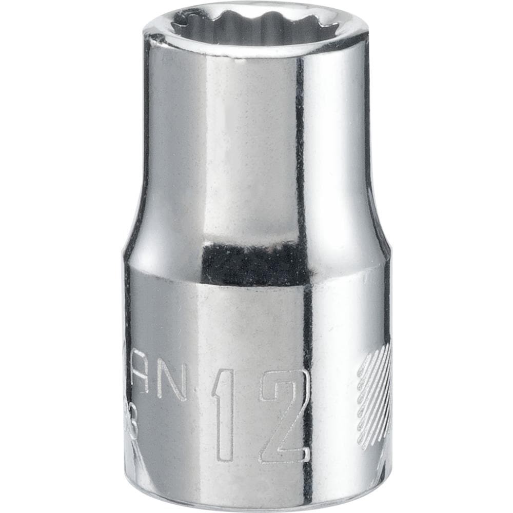 slide 1 of 6, CRAFTSMAN 1/2-in Drive Metric 12mm Shallow Socket, 1 ct