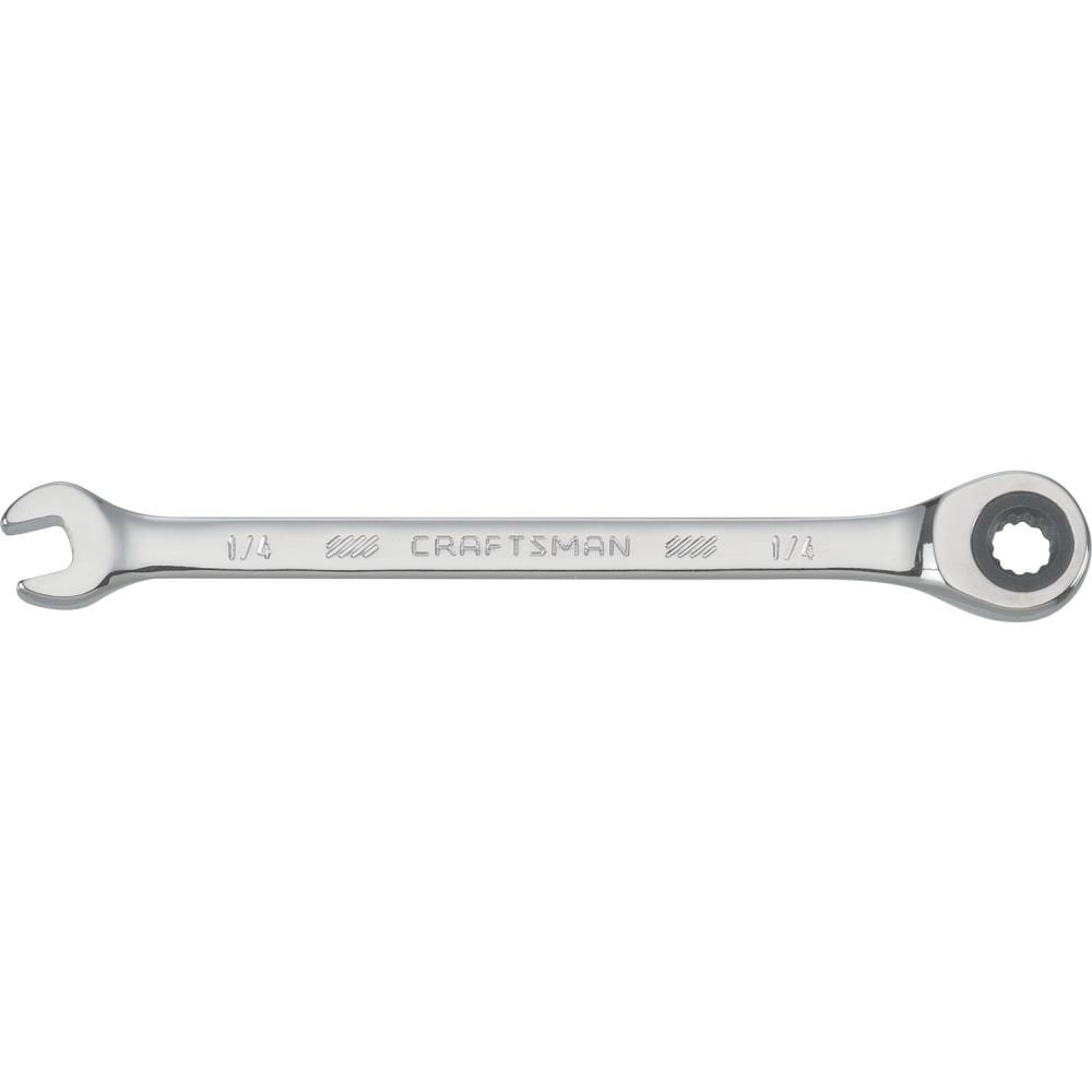 slide 1 of 6, CRAFTSMAN 1/4-in Standard (SAE) Ratchet Wrench, 1 ct