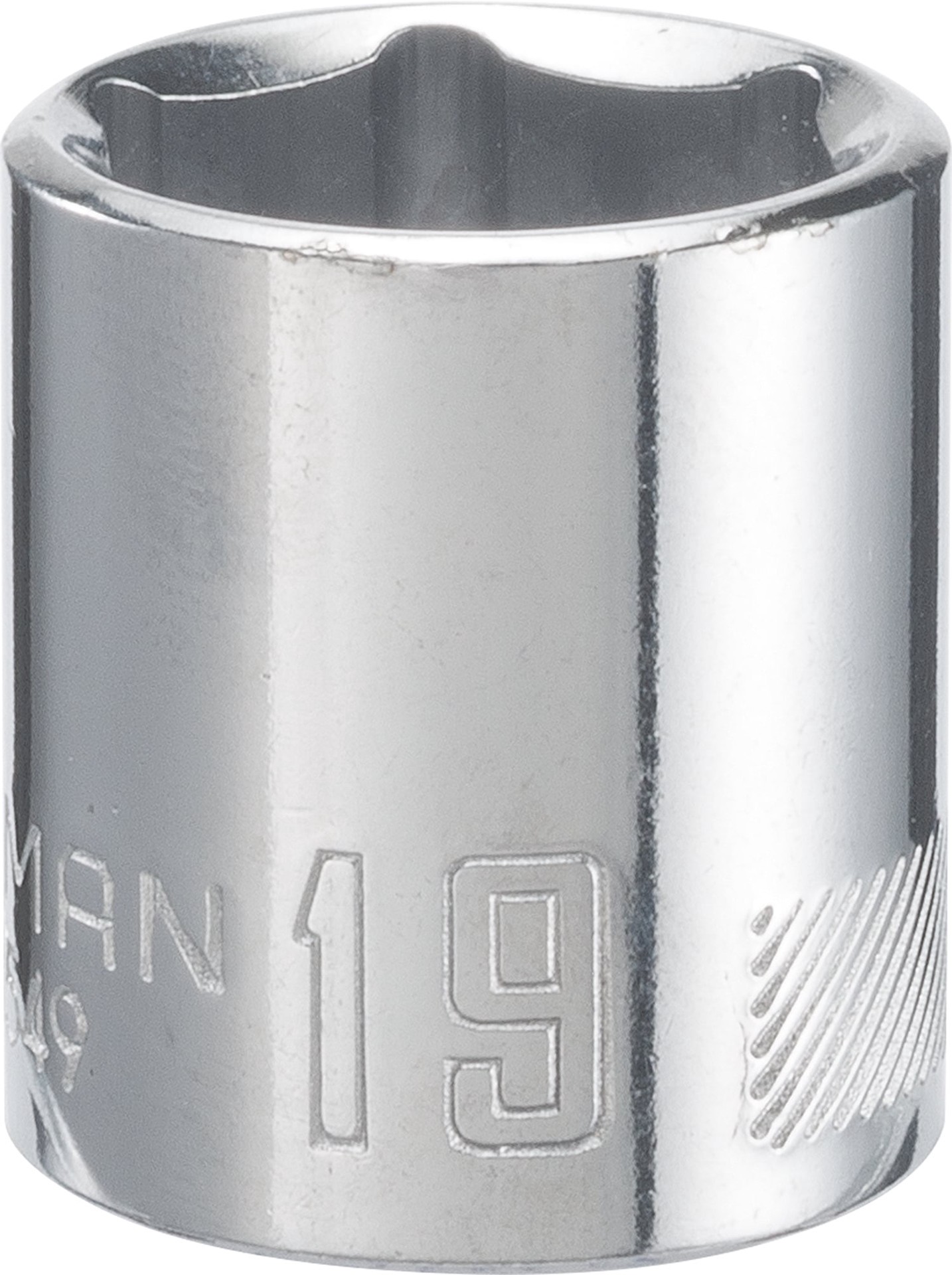 slide 1 of 6, CRAFTSMAN 3/8-in Drive Metric 19mm Shallow Socket, 1 ct