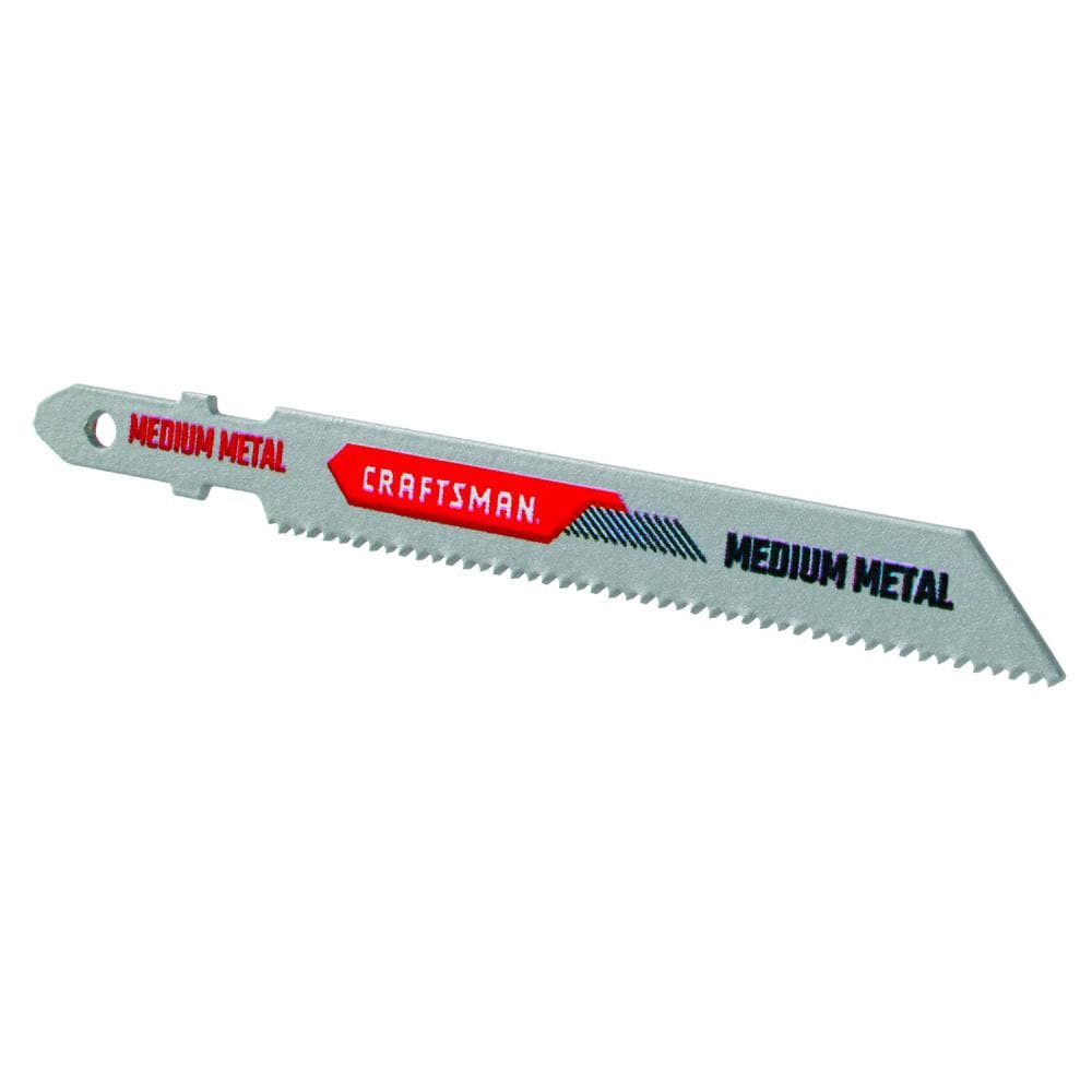slide 3 of 5, CRAFTSMAN 3-5/8-in 18 TPI T-shank Bi-metal Jigsaw Blade Set ( 2 -Pack ), 1 ct