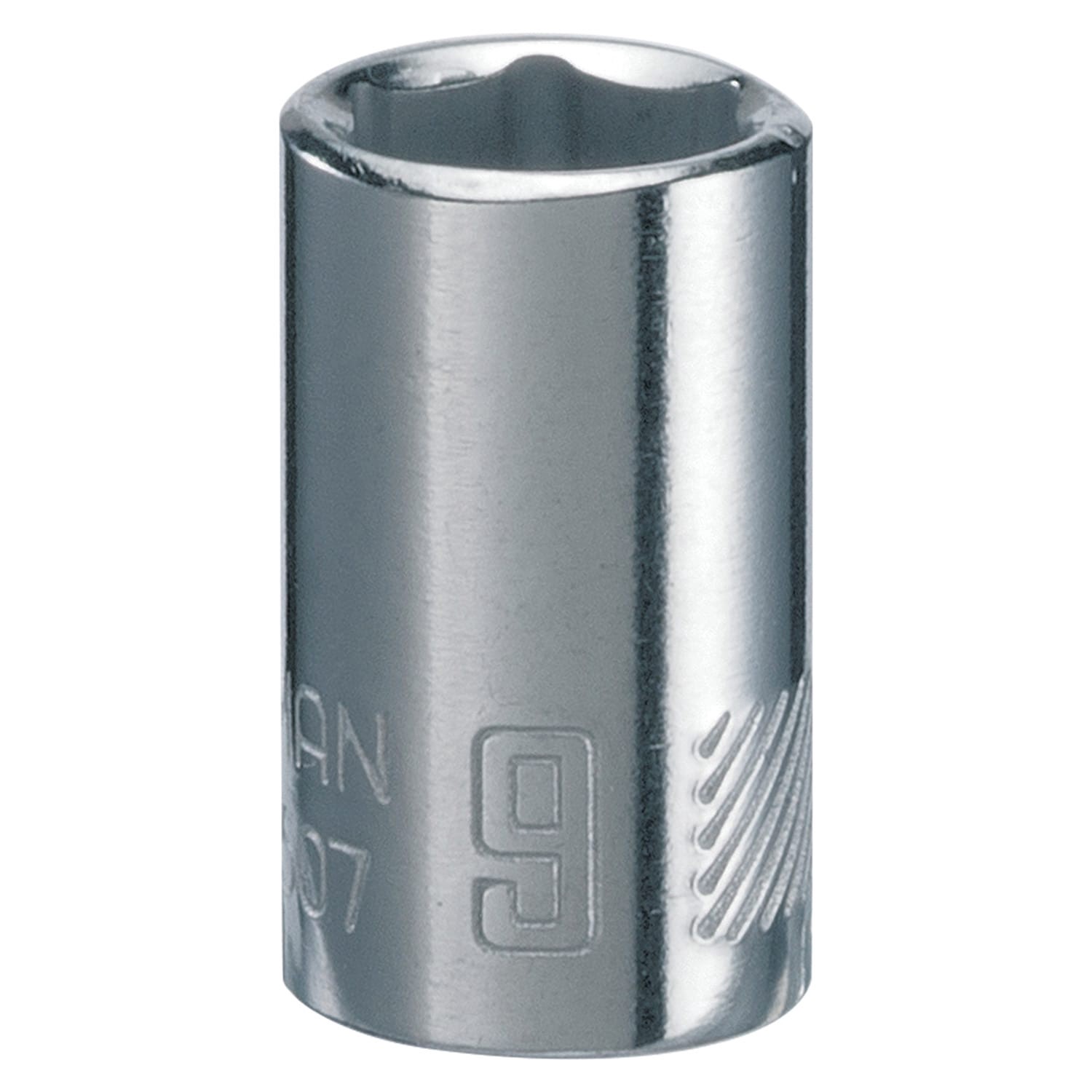 slide 1 of 6, CRAFTSMAN 1/4-in Drive Metric 9mm Shallow Socket, 1 ct