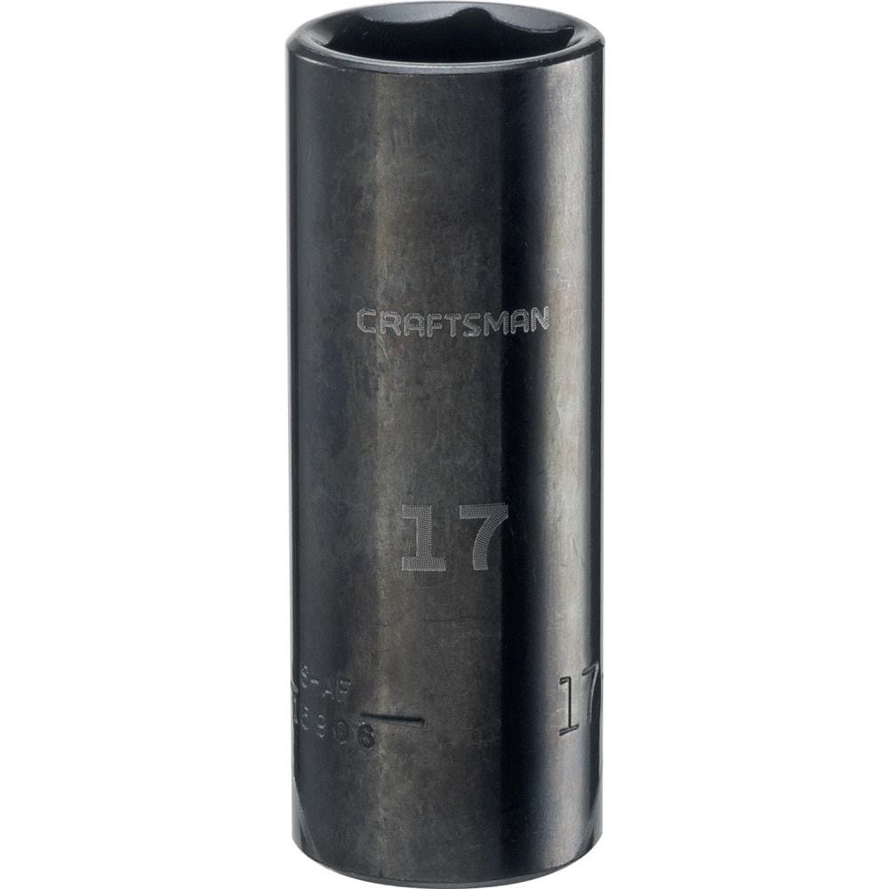 slide 1 of 6, CRAFTSMAN Metric 3/8-in Drive 17mm 6-point Impact Socket Individual, 1 ct