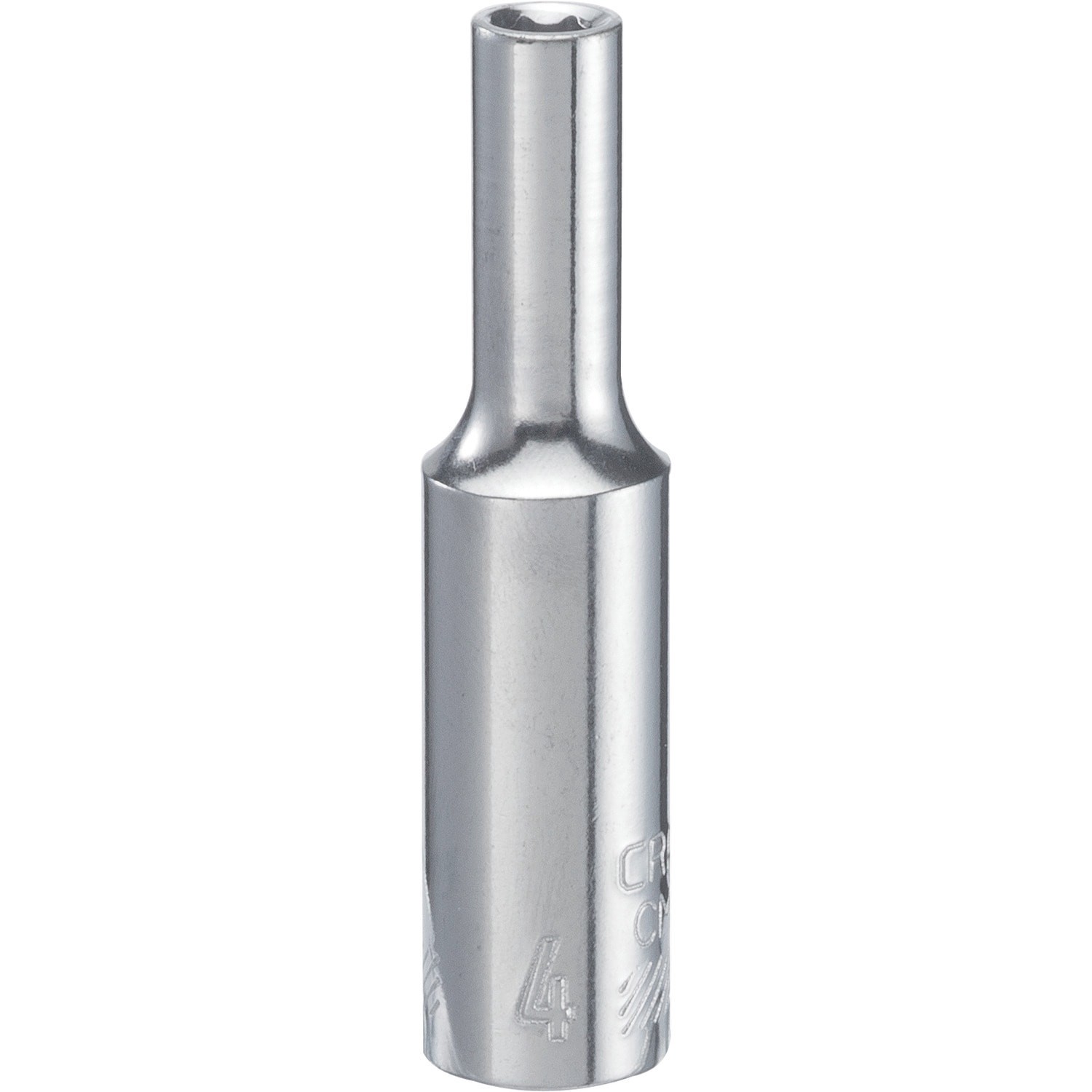 slide 1 of 6, CRAFTSMAN 1/4-in Drive Metric 4mm Deep Socket, 1 ct