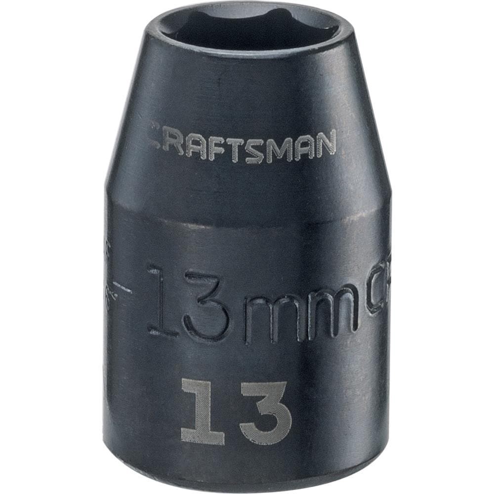 slide 1 of 6, CRAFTSMAN Metric 1/2-in Drive 13mm 6-point Impact Socket Individual, 1 ct