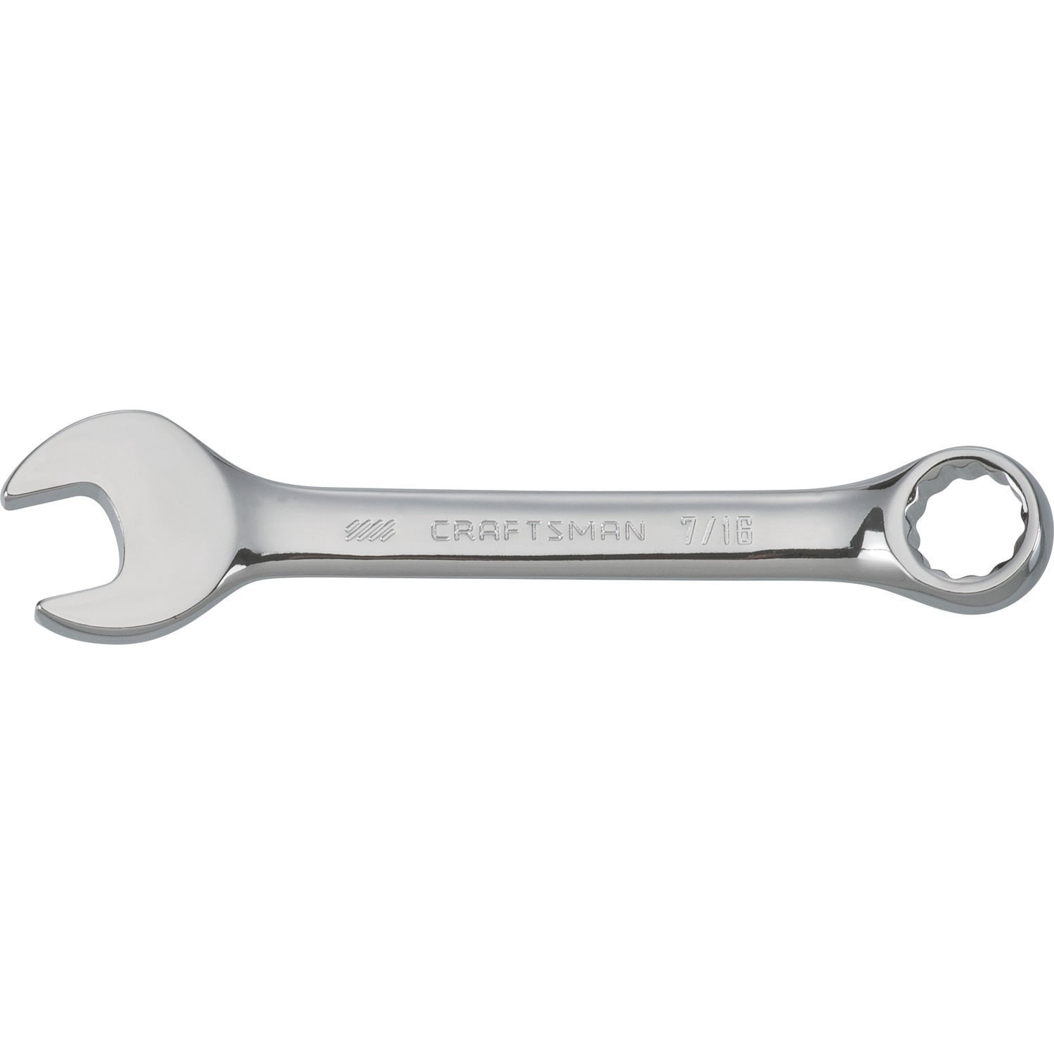 slide 1 of 6, CRAFTSMAN 7/16-in 12-point Standard (SAE) Standard Combination Wrench (no case), 1 ct