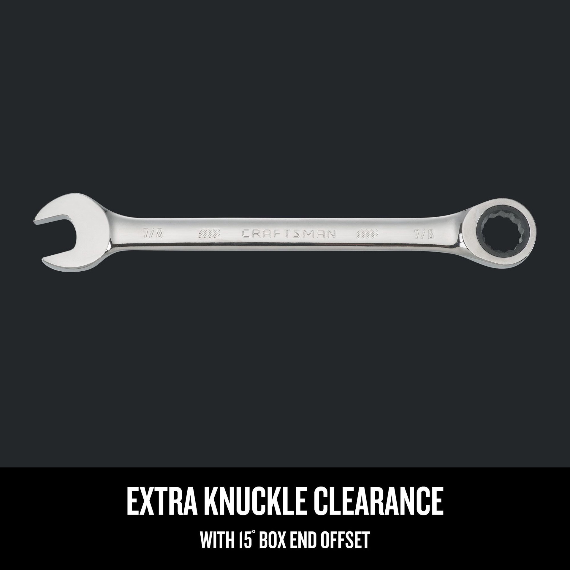 slide 4 of 6, CRAFTSMAN 7/8-in Standard (SAE) Ratchet Wrench, 1 ct