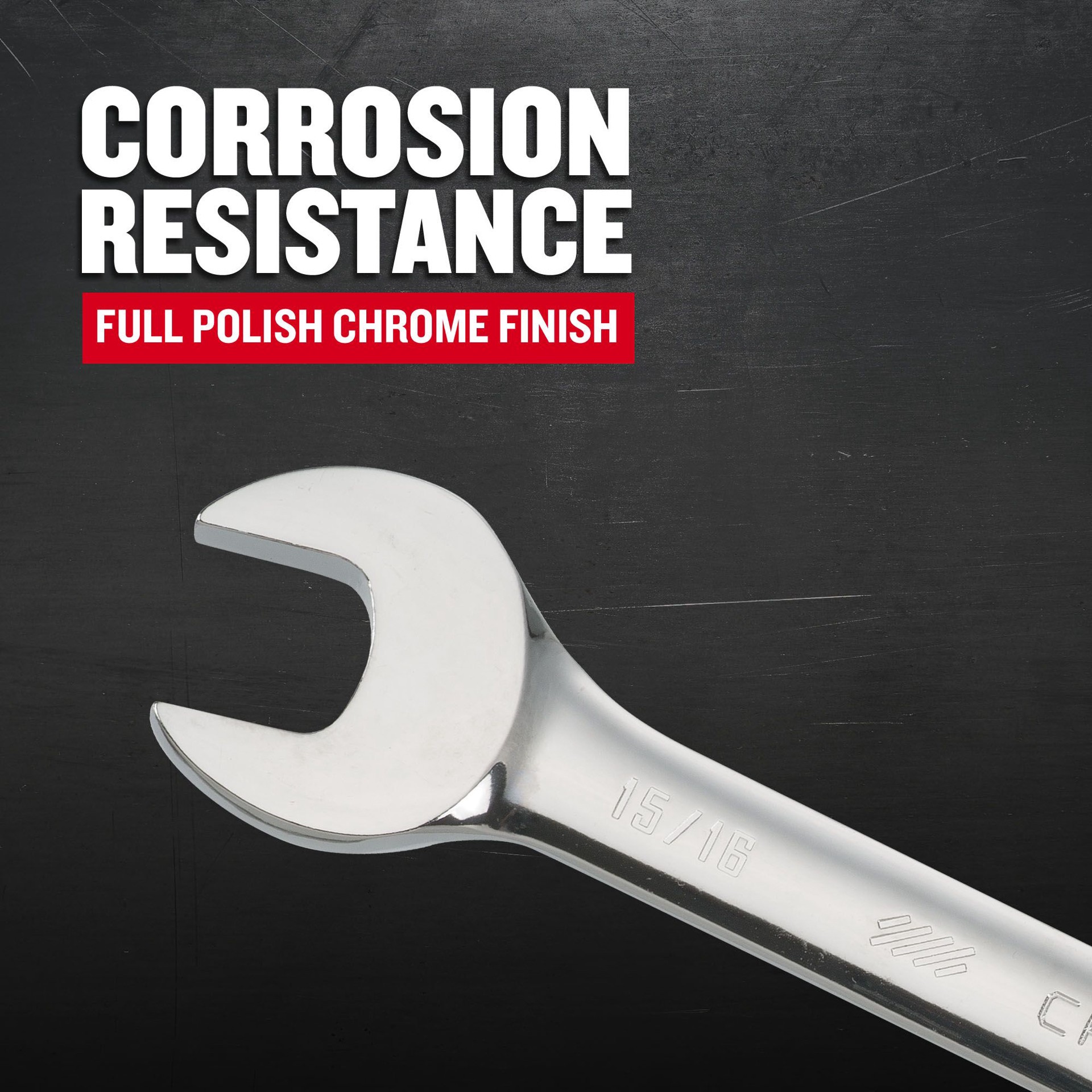 slide 3 of 6, CRAFTSMAN 15/16-in Standard (SAE) Ratchet Wrench, 1 ct