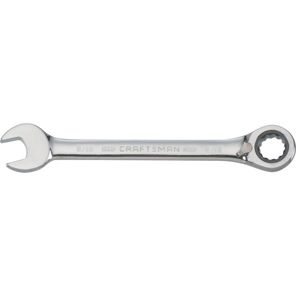slide 1 of 6, CRAFTSMAN 9/16-in Standard (SAE) Ratchet Wrench, 1 ct