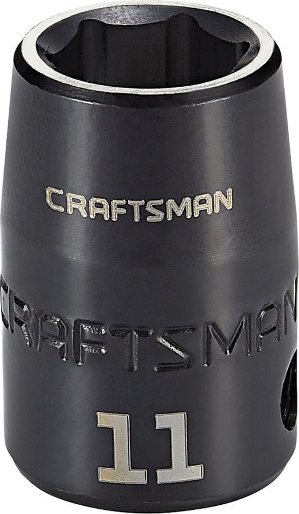 slide 1 of 6, CRAFTSMAN Metric 3/8-in Drive 11mm 6-point Impact Socket Individual, 1 ct