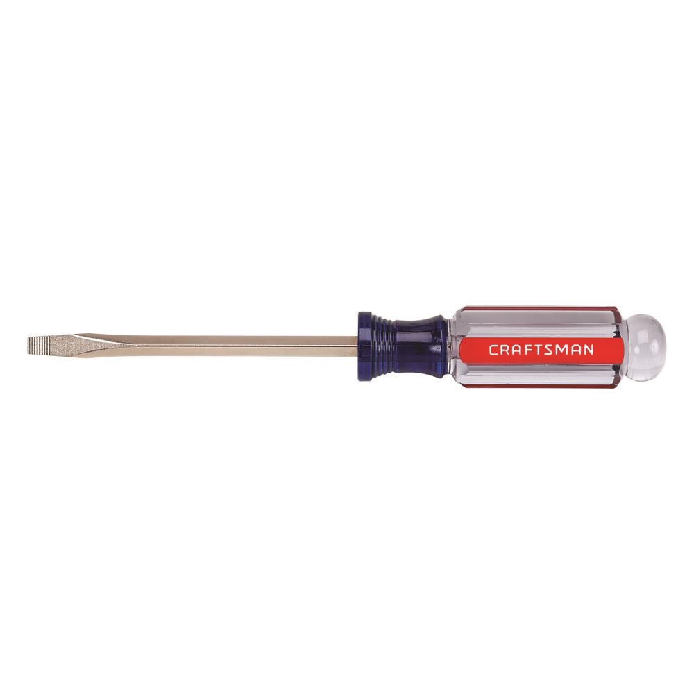 slide 1 of 6, CRAFTSMAN 3/16-in 4-in Flathead Screwdriver, 1 ct