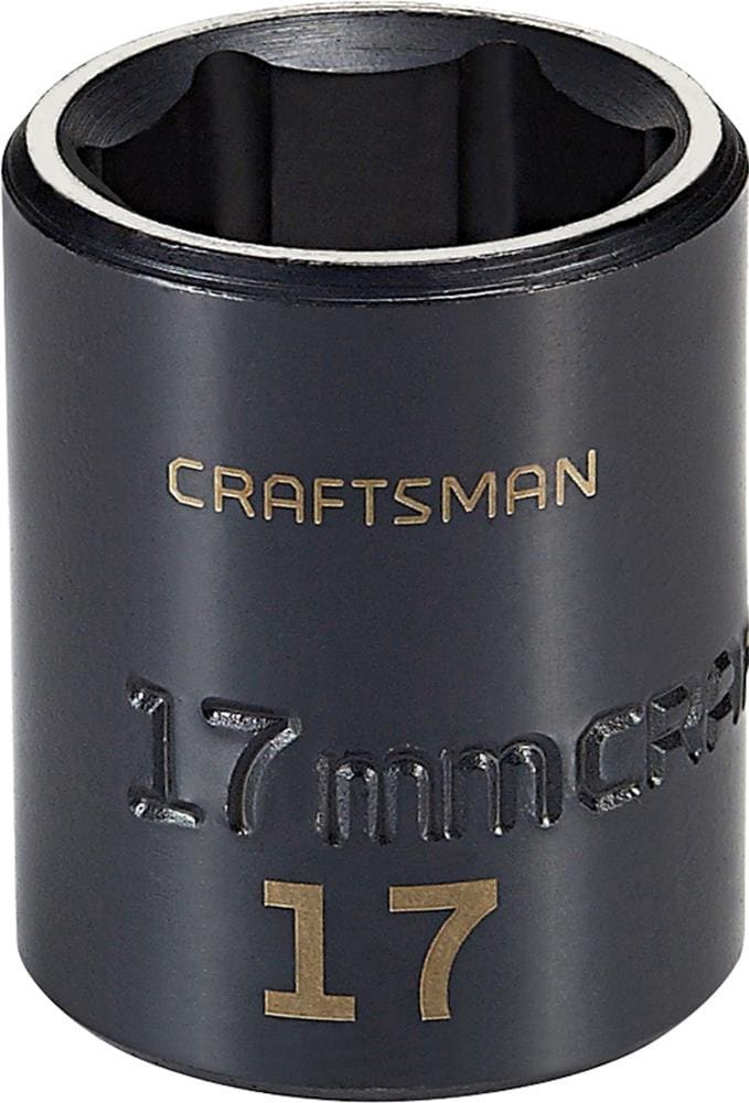 slide 1 of 6, CRAFTSMAN Metric 3/8-in Drive 17mm 6-point Impact Socket Individual, 1 ct