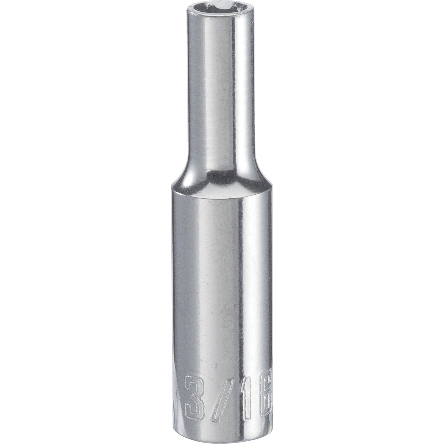 slide 1 of 6, CRAFTSMAN 1/4-in Drive Standard (SAE) 3/16-in Deep Socket, 1 ct