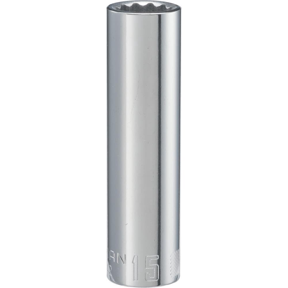 slide 1 of 6, CRAFTSMAN 1/2-in Drive Metric 15mm Deep Socket, 1 ct