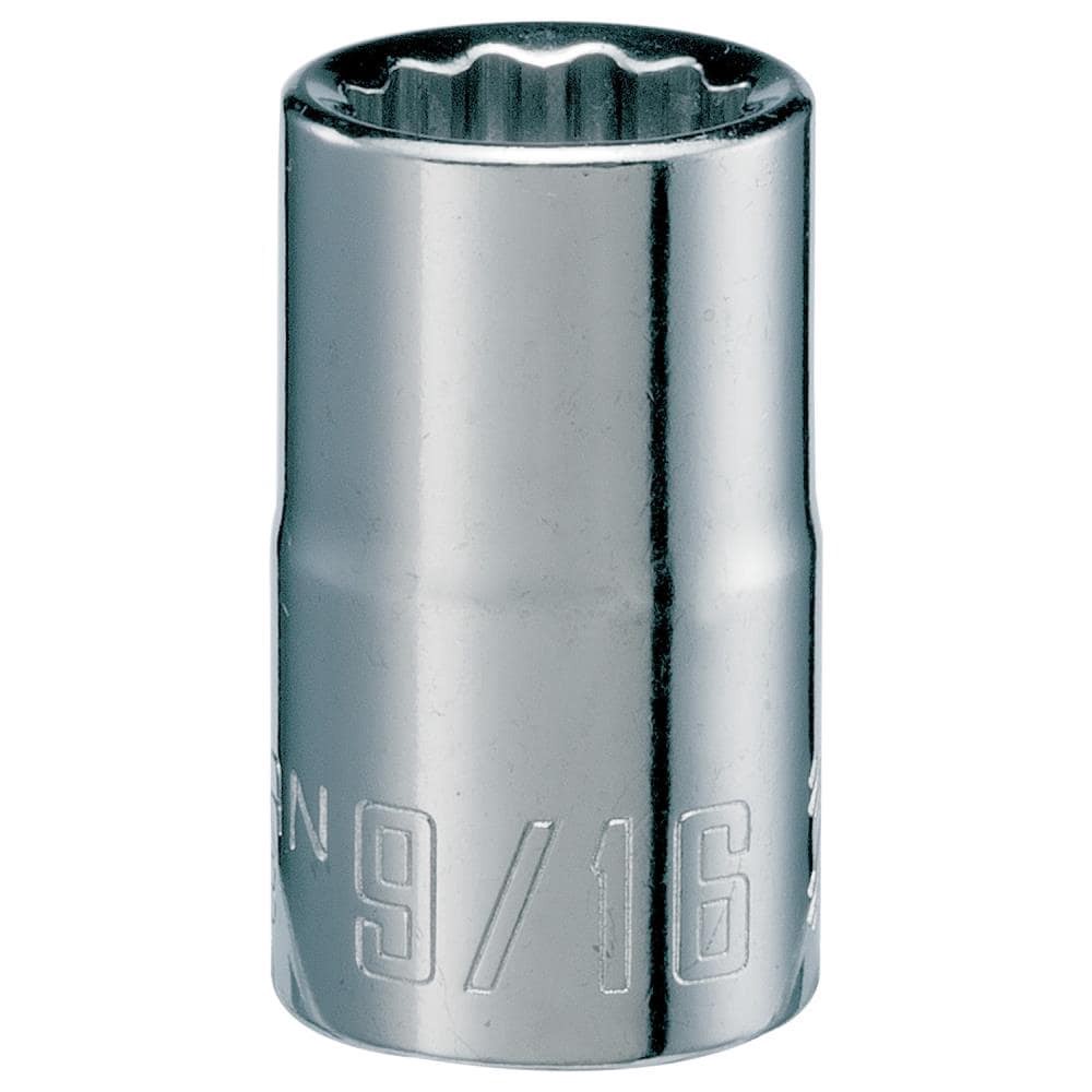slide 1 of 6, CRAFTSMAN 1/2-in Drive Standard (SAE) 9/16-in Shallow Socket, 1 ct