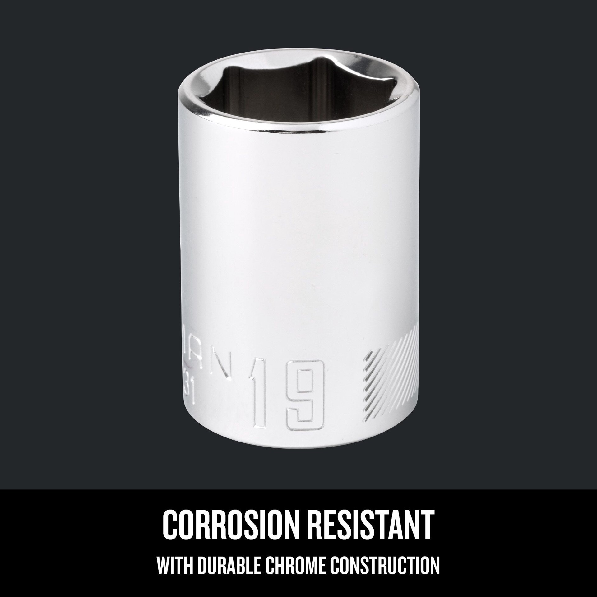 slide 3 of 6, CRAFTSMAN 1/2-in Drive Standard (SAE) 1-1/16-in Shallow Socket, 1 ct